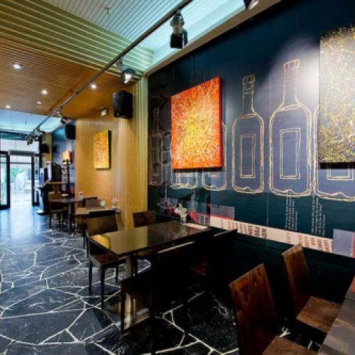 Interior de bar restaurante